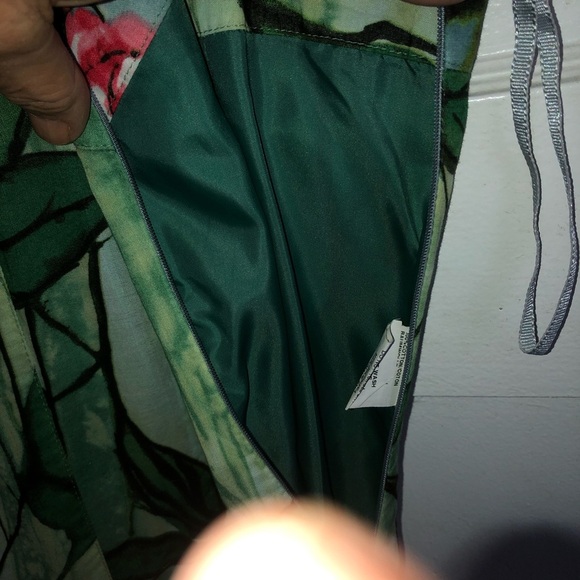 Steilmann size 16 flowery summer dressed- 100% cotton- lined- zipper- used - Picture 6 of 10